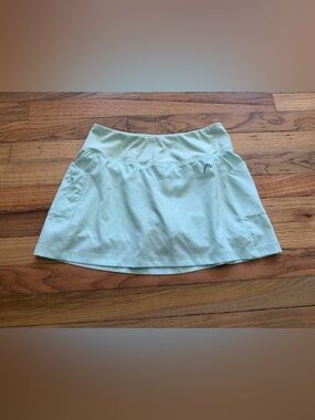 HEAD Mint Athletic Mini Skirt with Pockets Size XSmall